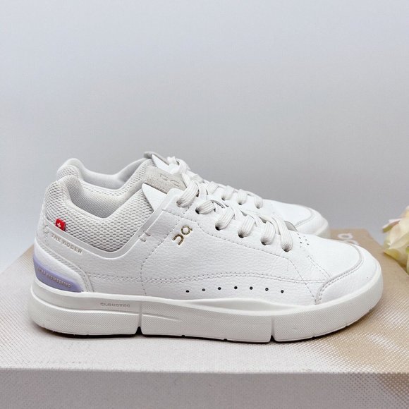 On Cloud ROGER Centre Court Tennis Running Shoe White/ Lavender Leather Wms US 6 - Picture 7 of 11